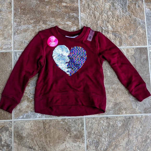 Brand New Toddler Girl Flip Sequin Top size 4 - Picture 1 of 3